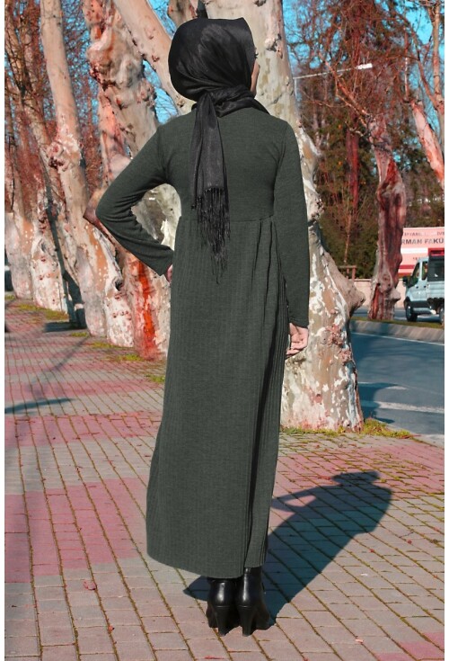 10096 İNCİLİ TRİKO ELBİSE