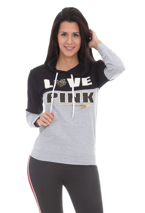 10100 KAPŞONLU UZUN SWEATSHİRTS