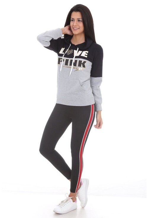 10100 KAPŞONLU UZUN SWEATSHİRTS