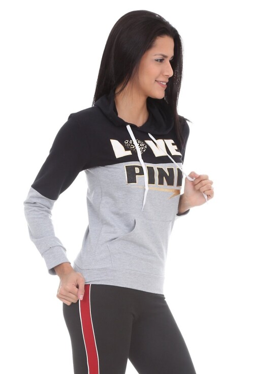 10100 KAPŞONLU UZUN SWEATSHİRTS