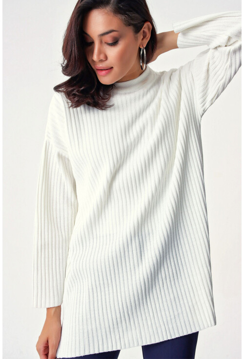 10305 Fitilli Oversize Triko Tunik