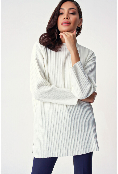 10305 Fitilli Oversize Triko Tunik