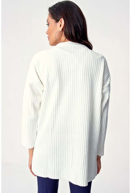 10305 Fitilli Oversize Triko Tunik