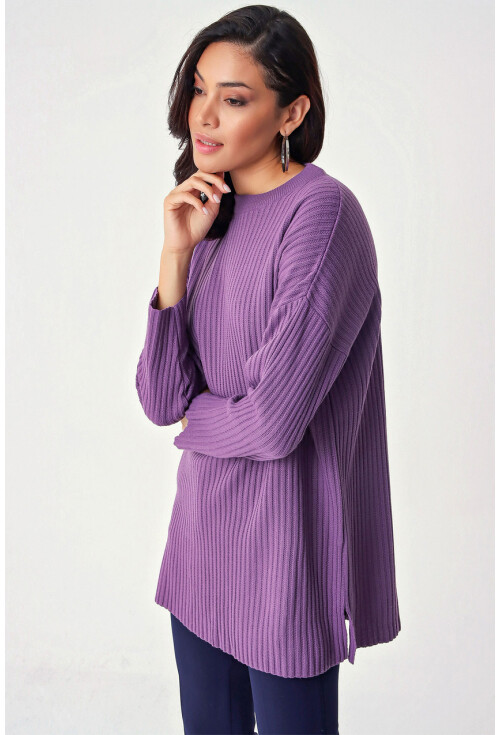 10305 Fitilli Oversize Triko Tunik