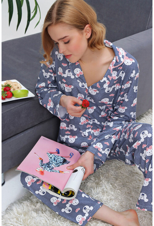 10309 Desenli Pijama Takımı