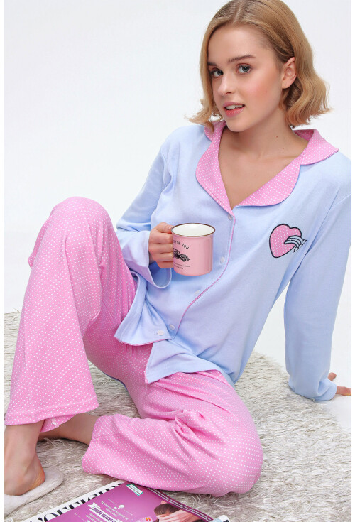 10309 Desenli Pijama Takımı