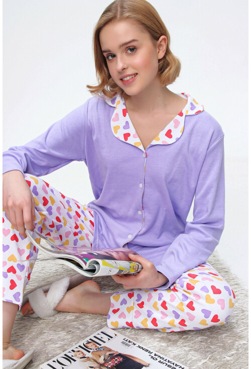 10309 Desenli Pijama Takımı