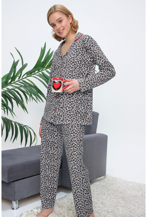 10309 Desenli Pijama Takımı