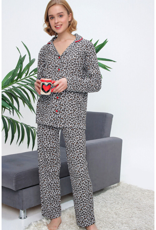 10309 Desenli Pijama Takımı