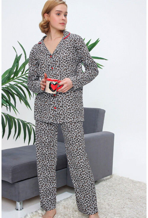 10309 Desenli Pijama Takımı