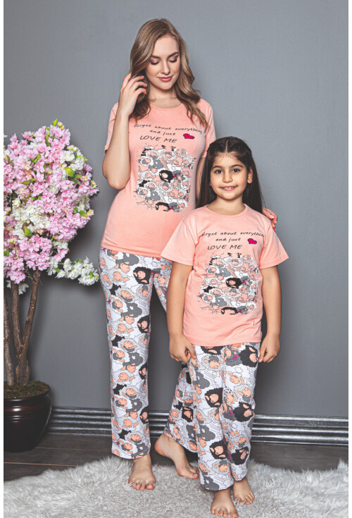 10310 Anne Kız Pijama Takımı