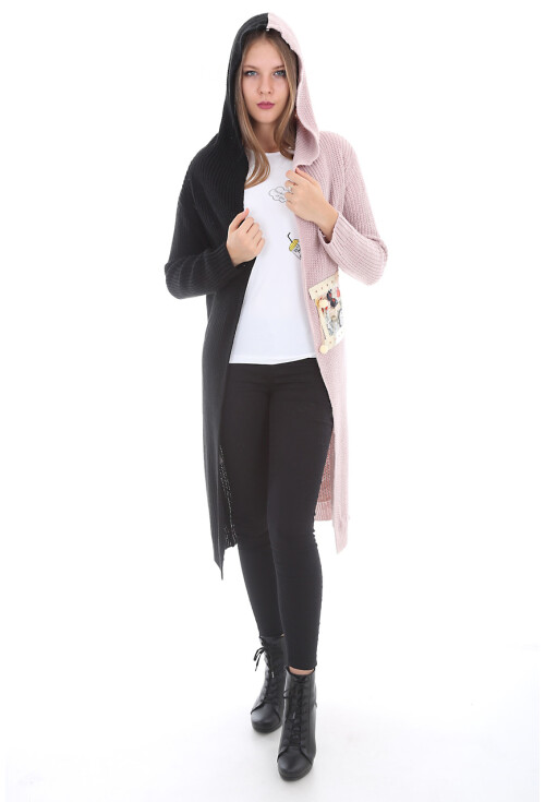 15294 İKİ RENK TRİKO HIRKA