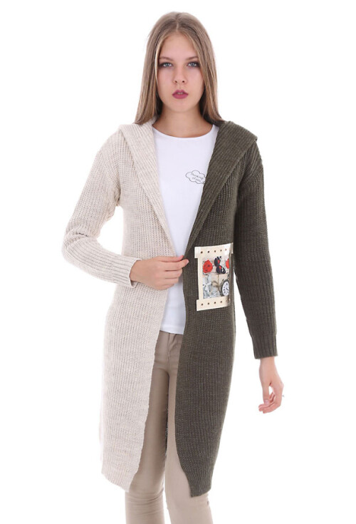 15294 İKİ RENK TRİKO HIRKA
