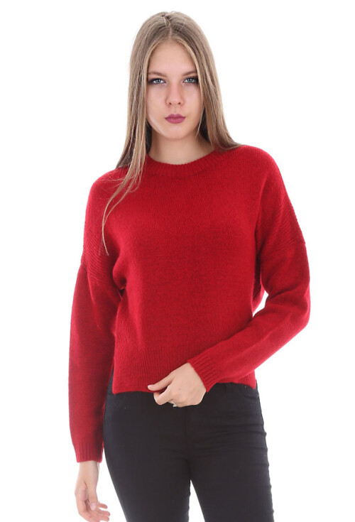 15297 ÖNÜ KISA TRİKO KAZAK