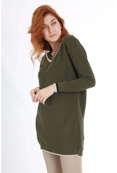 15427 V YAKA TRİKO TUNİK