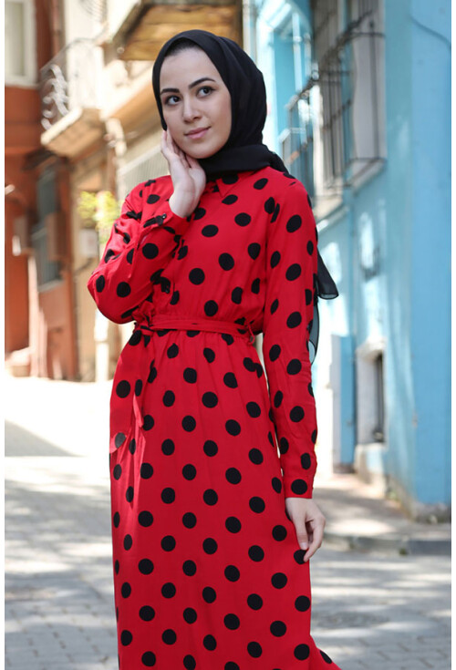 1549 DESENLİ TESETTÜR ELBİSE