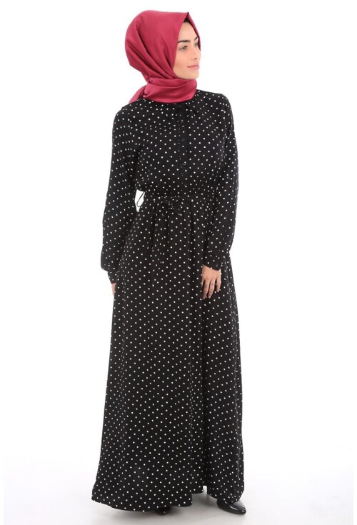 1549 DESENLİ TESETTÜR ELBİSE