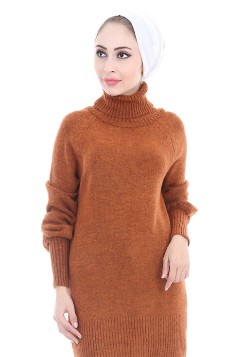 15534 KOLLARI VOLANLI TRİKO TESETTÜR TUNİK