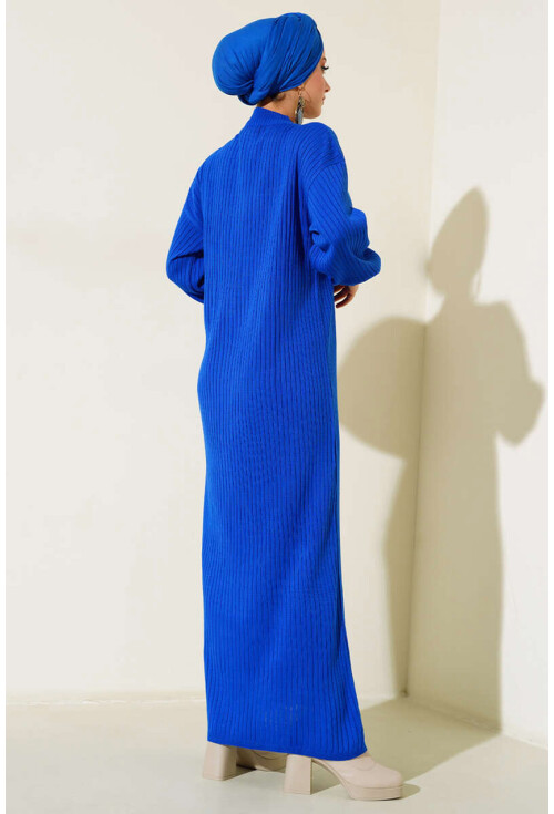 15900 Boydan Tesettür Triko Elbise