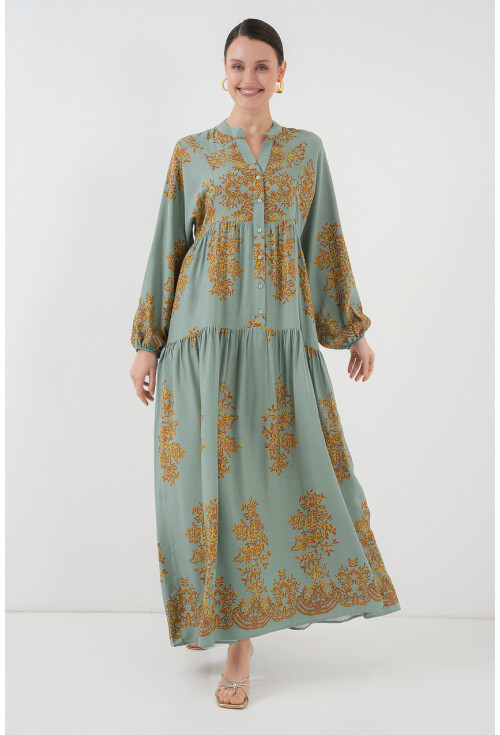 2423 Authentic Patterned Dress