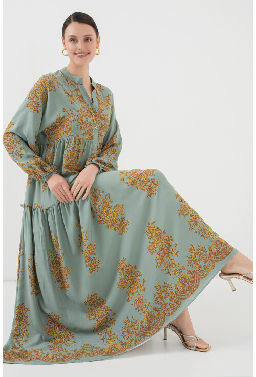 2423 Authentic Patterned Dress