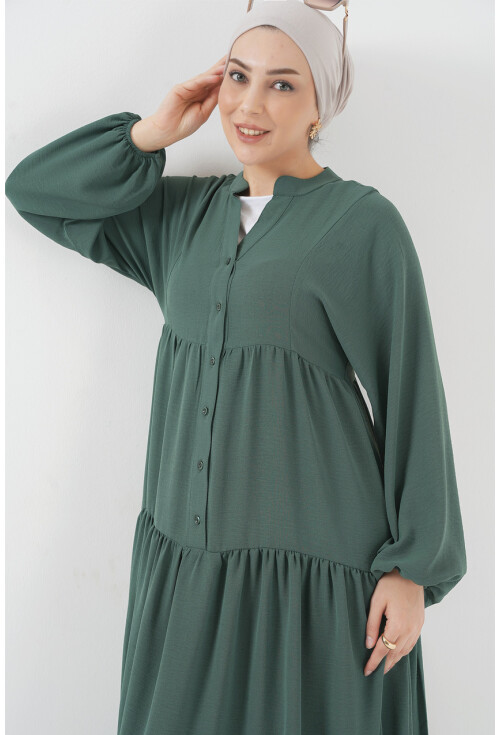 2527 Kadın Uzun Tesettür Elbise