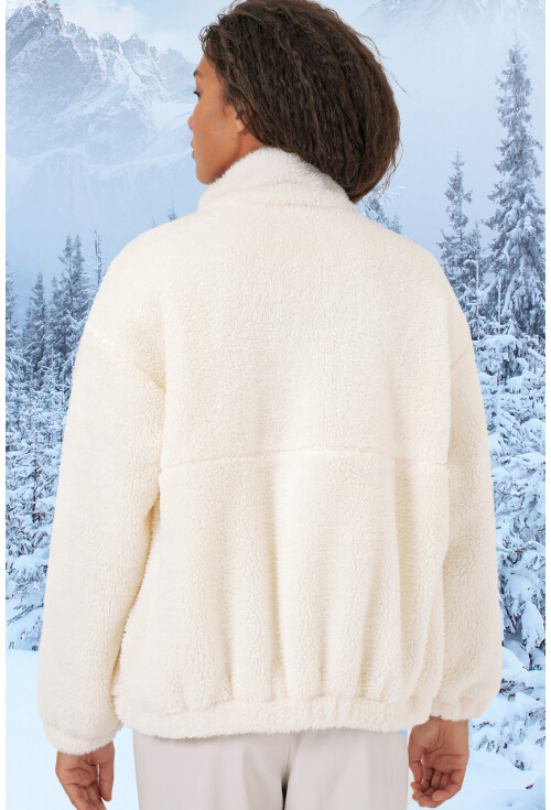 5194 Kadın Peluş Mont Ceket