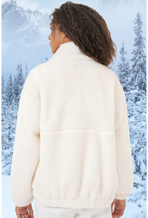 5194 Kadın Peluş Mont Ceket