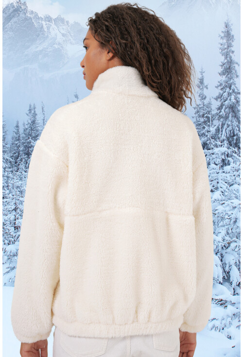 5194 Kadın Peluş Mont Ceket