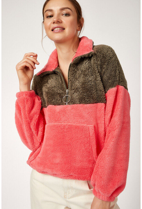 55303 KANGURU CEP YAKALI POLAR SWEATSHIRT