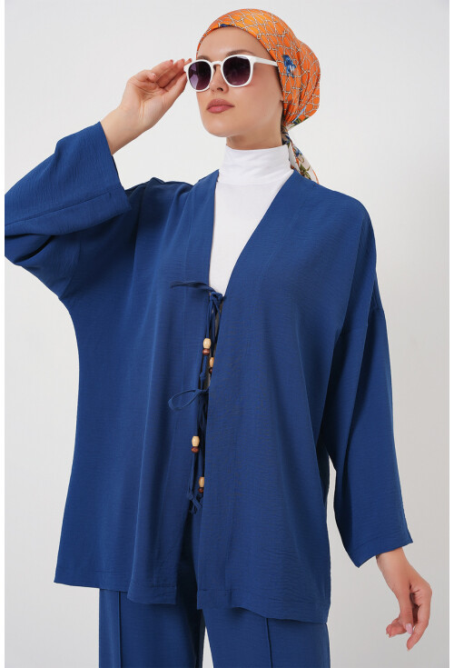 Kadın Ayrobin Kimono Pantolon İkili Takım 6739