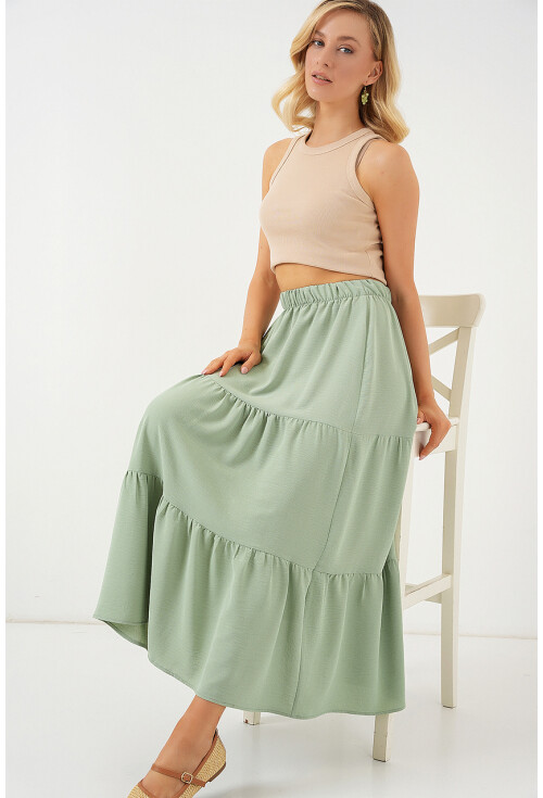 Kadın Ayrobin Uzun Etek 8048
