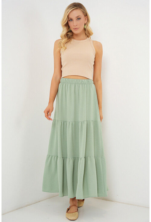 Kadın Ayrobin Uzun Etek 8048