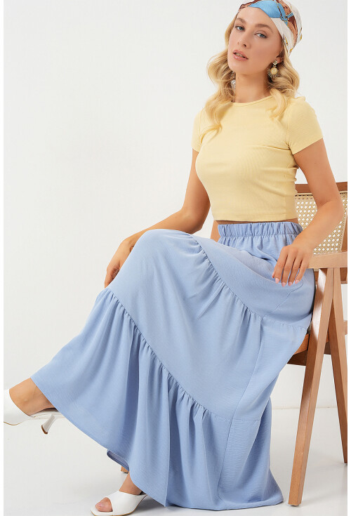 Kadın Ayrobin Uzun Etek 8048