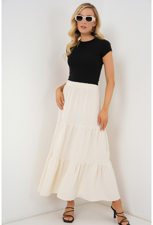 Kadın Ayrobin Uzun Etek 8048