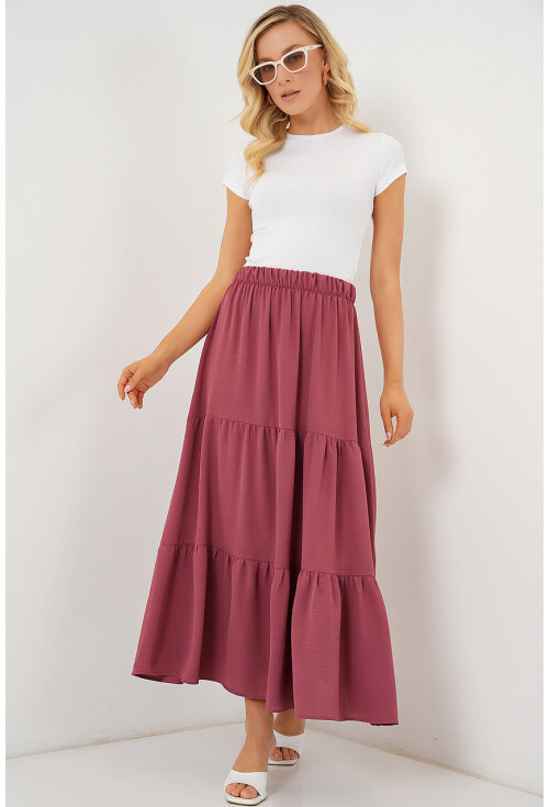 Kadın Ayrobin Uzun Etek 8048