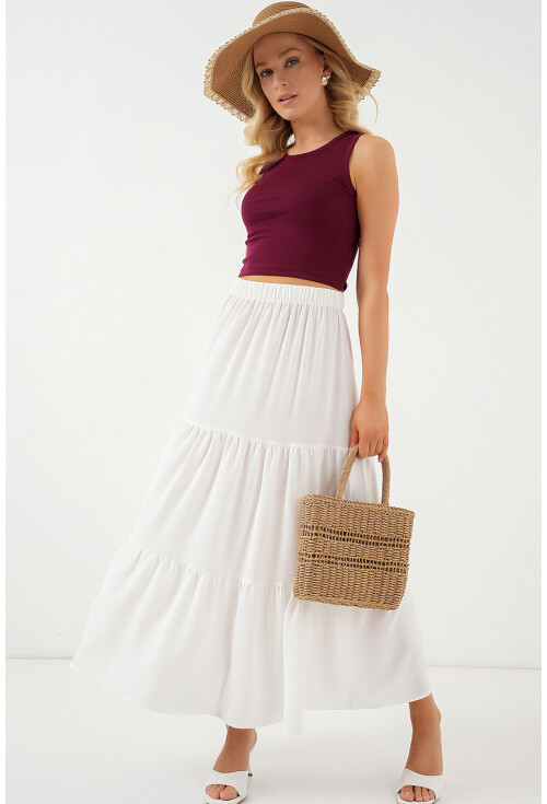 Kadın Ayrobin Uzun Etek 8048