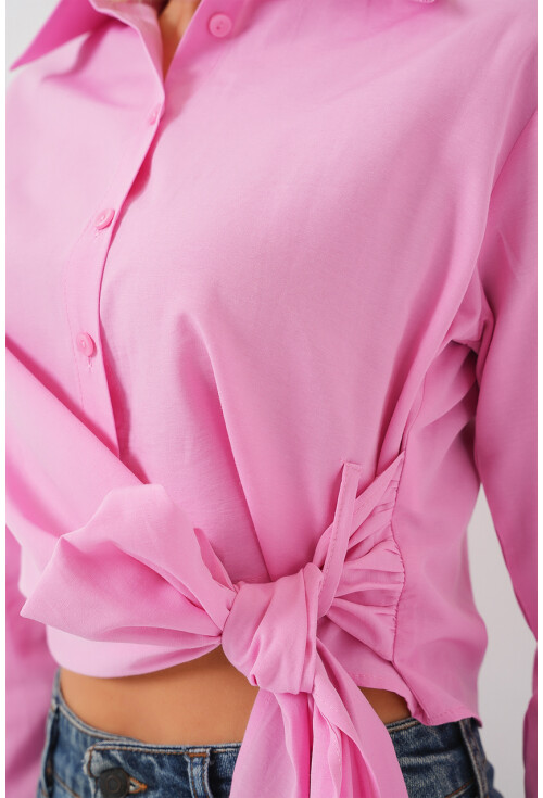 Kadın Bağlamalı Uzun Kol Gömlek 20325