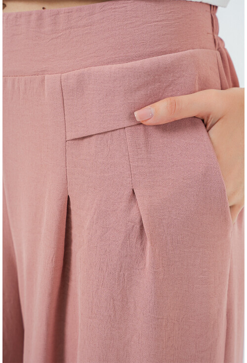 Kadın Geniş Paça Pileli Pantolon 6718