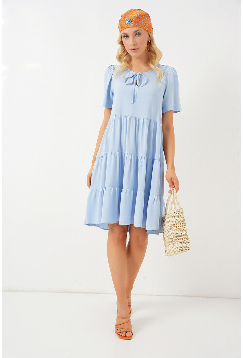 Kadın Kısa Kol Kısa Elbise 2554