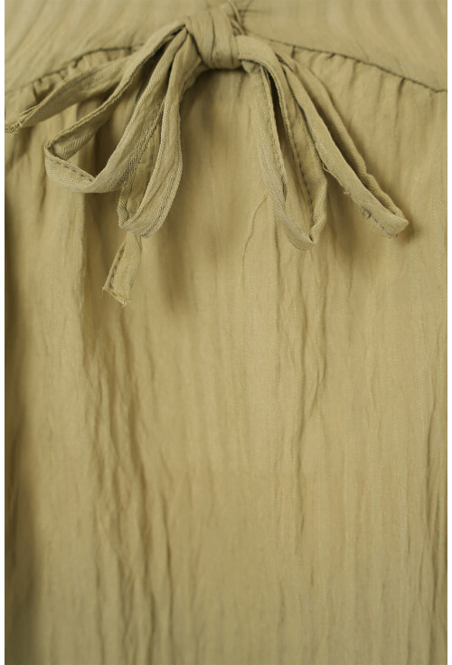 Kadın Önü Bağcıklı Uzun Kol Bluz 946