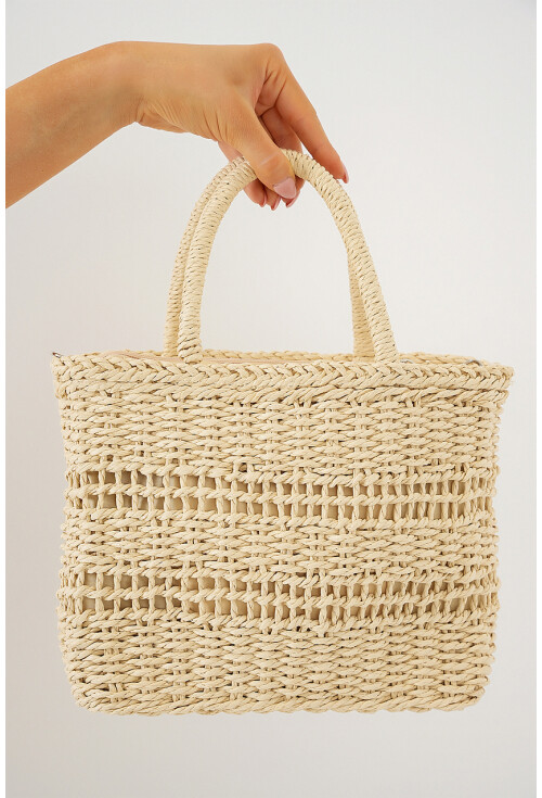Kadın Örgü Hasır Çanta 010188