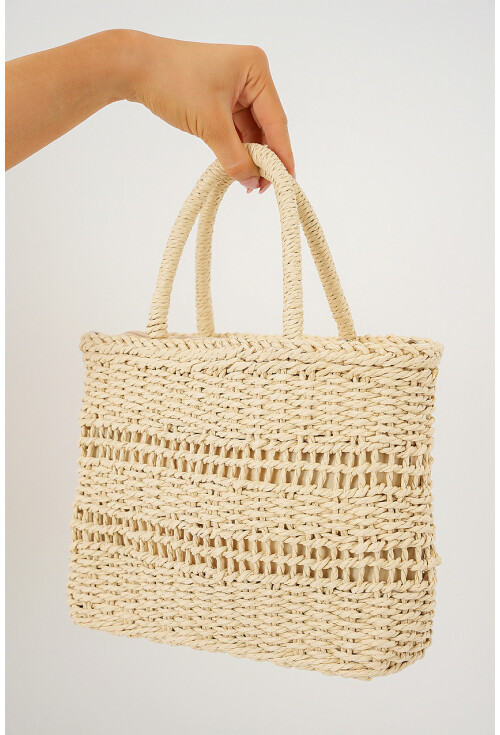 Kadın Örgü Hasır Çanta 010188