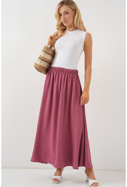 Kadın Uzun Ayrobin Etek 8050