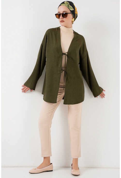 Keten Tesettür Kimono 5968