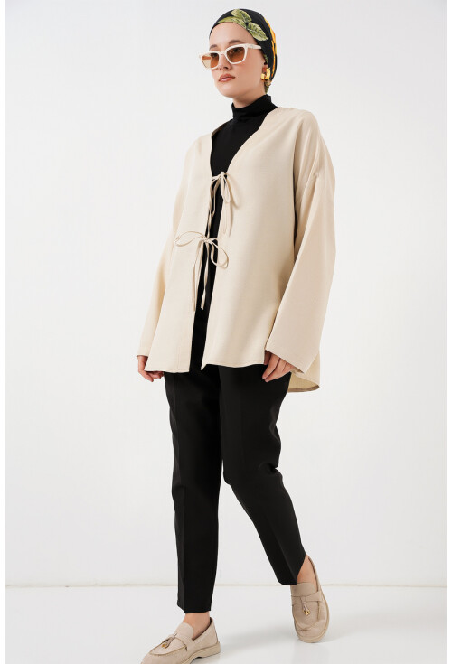 Keten Tesettür Kimono 5968