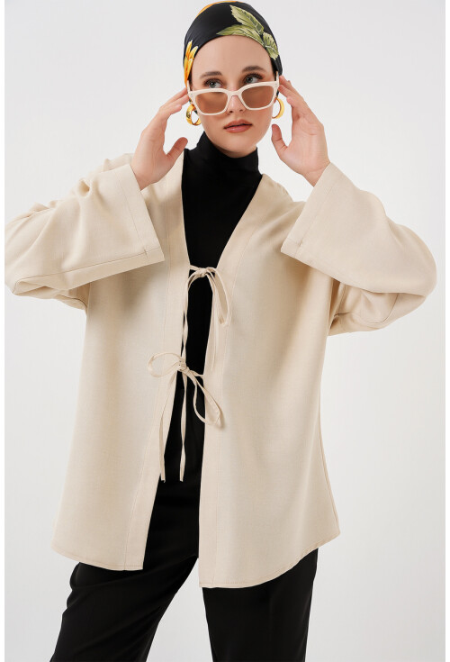 Keten Tesettür Kimono 5968