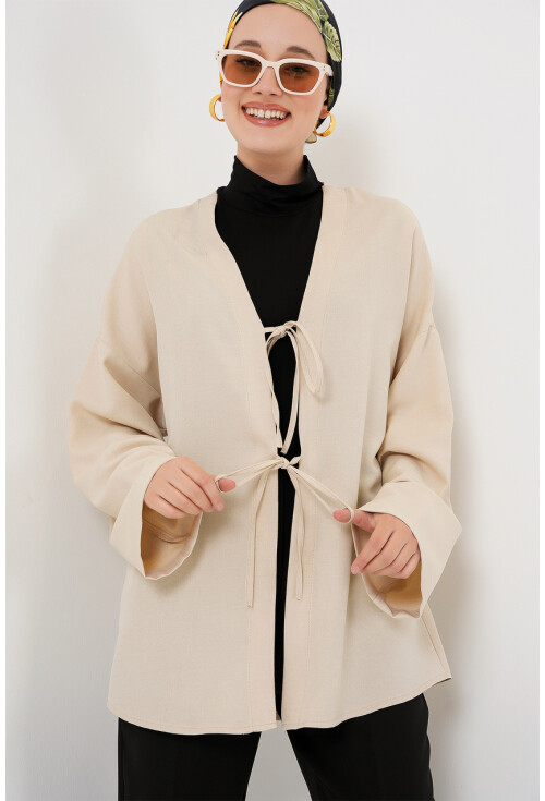 Keten Tesettür Kimono 5968