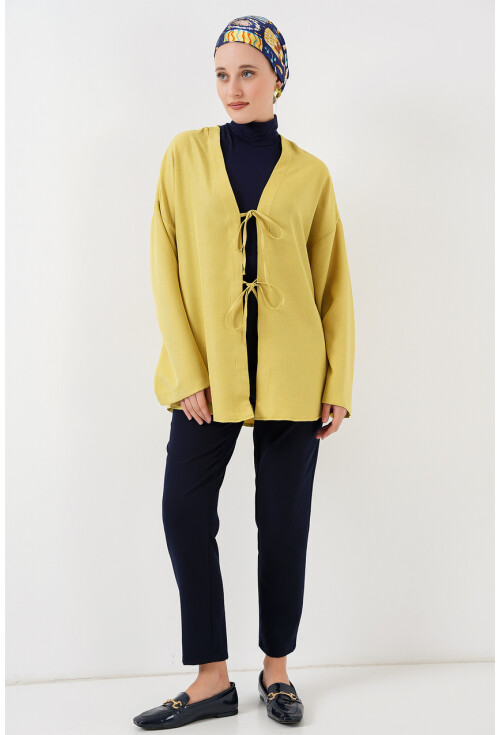 Keten Tesettür Kimono 5968