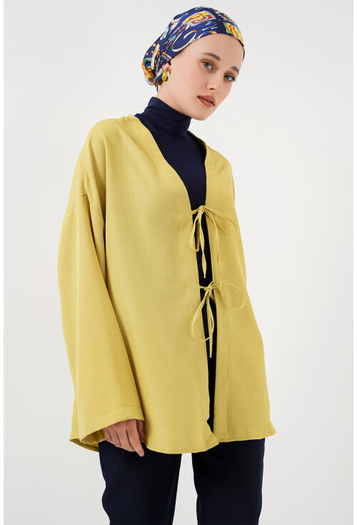 Keten Tesettür Kimono 5968